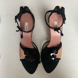 PRADA ankle strap detail sandal